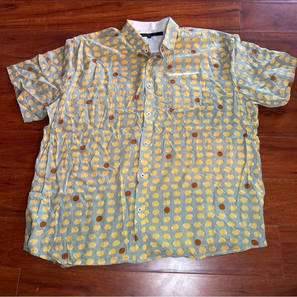 Men's Yellow Hedgehog Impatient Wolves Shirt | XXL